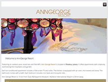 Tablet Screenshot of anngeorge-resort.com
